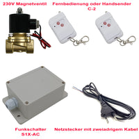 12V Ventil elektrischer Schalter mit Fernbedienung und Funkschalter  (Modell: 0020705)