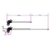 12V 24V 6000N Linearantrieb Hub 350mm mit 1 Kanal Fernbedienung Funkschalter (Modell: 0020591)