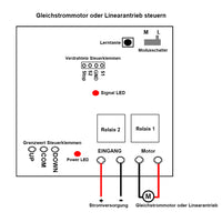 12V 24V 6000N Linearantrieb Hub 100mm mit 1 Kanal Fernbedienung Funkschalter (Modell: 0020581)