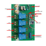 5 Km 6900 Watt Funkschalter 4 Kanal 230V Eingang Ausgang (Modell: 0020672)