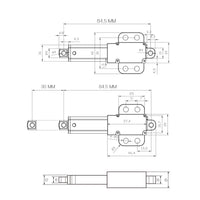 Mini Elektrischer Linearantrieb 6V 12V 24V Hub 30 mm (Modell: 0041745)