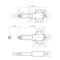 Mini Elektrischer Linearantrieb 6V 12V 24V Hub 10 mm (Modell: 0041741)