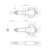 Mini Elektrischer Linearantrieb 6V 12V 24V Hub 10 mm (Modell: 0041741)