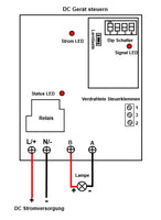 5 Km Reichweite Funkschalter Empfänger 1 Kanal DC Eingang Ausgang 30A (Modell: 0020112)