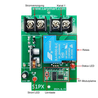 2 Km 1 Kanal DC 8V~80V 30A Funkschalter mit Fernbedienung (Modell: 0020058)