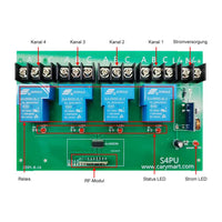 DC 8~80V Funkschalter Funkempfänger 4 Kanal 30A Relais Ausgang (Modell: 0020445)