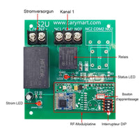 1 Kanal 230V 10A Wasserdicht Funkschalter Mit Fernbedienung (Modell: 0020689)