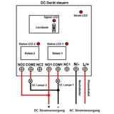 230V 2300 Watt Funkschalter Funkempfänger 2 Kanal Relais Ausgang (Modell: 0020467)