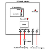 1 Kanal DC 10A Relais Funkschalter Funk Empfänger (Modell: 0020197)