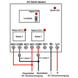 2000 Meter 2 Kanal DC 6V 9V 12V 24V 10A Funkschalter mit Fernbedienung (Modell: 0020200)