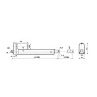 12V 24V 2000N Elektrischer Linearantrieb mit einstellbarem Hub 300MM (Modell: 0041695)