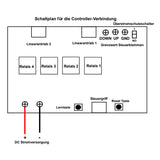 24V 6000N Zwei Elektrischer Linearantriebe Synchron Steuerung Kit