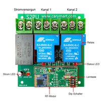 230V 2 Wege 30A Relais Funkschalter Empfänger Lange Reichweite 5 Km