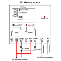 230V 2 Wege 30A Relais Funkschalter Empfänger Lange Reichweite 5 Km