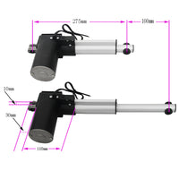 12V 24V Linearmotor 6000N 600Kg 1300lbs Elektrischer Linearantrieb Hub 100MM