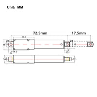 Mikro Elektrischer Linearantrieb 12V Mini Elektrozylinder Hub 17.5MM