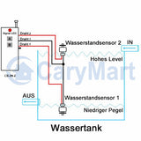 1000 Meter 315 MHz Fernbedienung Ausgelöst durch Zwei Normalerweise Geöffneten Kontakt (Modell: 0021046)