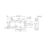 Mikro Mechanischer Endschalter mit Rollenhebel Grenztaster für Linearantriebe (Modell: 0010013)