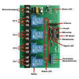 4 Kanal Wasserdicht 30A Funkschalter AC 230V Funkempfänger (Modell: 0020449)