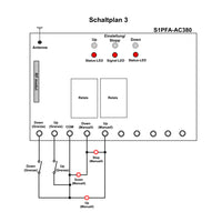 1 Kanal AC 220V 380V Funk Fernbedienung Elektromotor Vorwärts Rückwärts (Artikelnummer: 0020028)