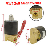 G1/4 Zoll Magnetventil 12V 24V 230V