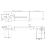 12V 24V 6000N 600kg 1300Ibs elektrischer linearantrieb oder linearmotor