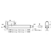 12V 24V Linearmotor 2000N 200Kg 450lbs Elektrischer Linearantrieb